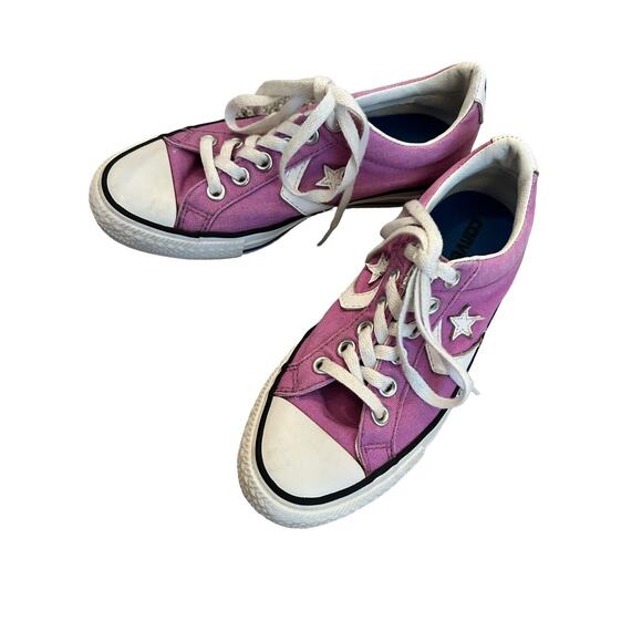 Converse Star Player OX Purple White Low Top Shoes Mens Size 4.5 Sneaker 128651F - Picture 6 of 15